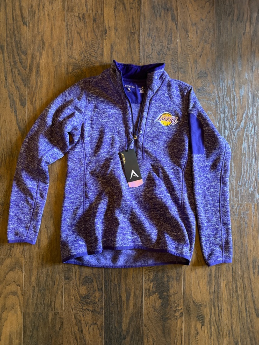 Antigua Purple Heather Women's Quarter-Zip Pullover
